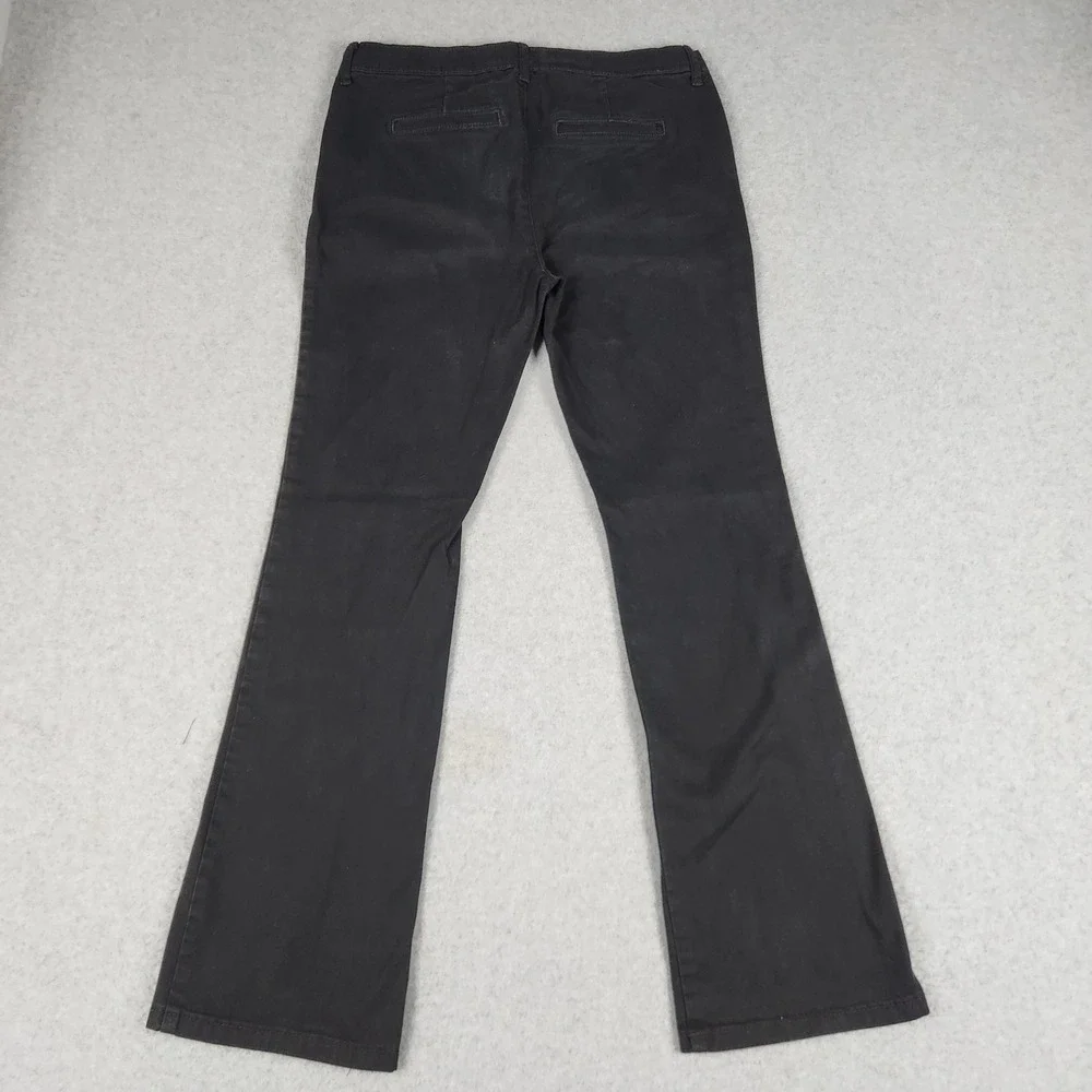 The Children's Place Pants Kids 16 Black Cotton Stretch Twill Uniform Classic